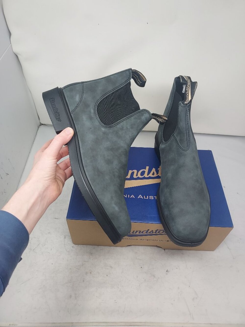 Blundstone MENS Chelsea Rustic Black Dress Style Boot